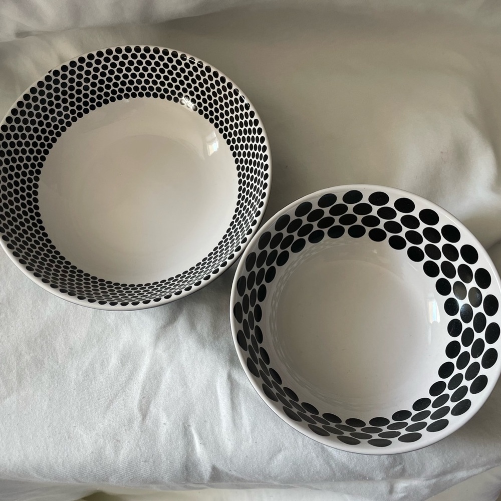 IKEA Black Ceramic Bowls- set of 2